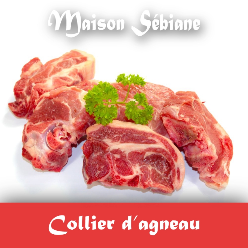 Boucherie Sebiane - Collier d'agneau (prix/kg : 14,90€)